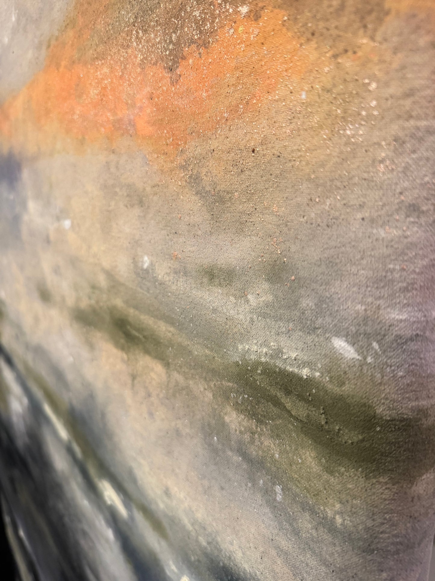 “Sky Lines" - Original Abstract Painting by Kristy Kurjan