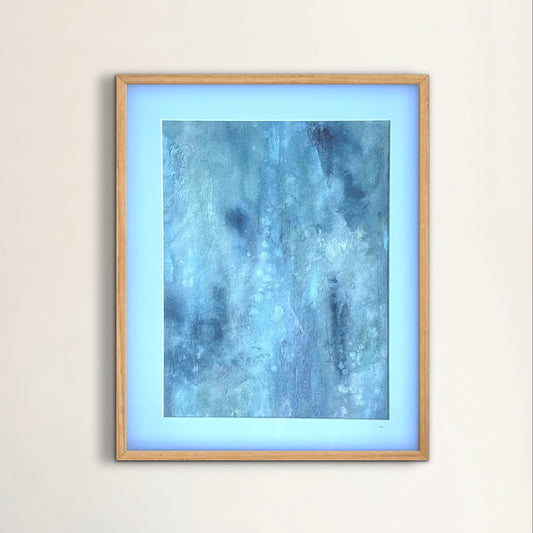 “Tranquil Current ”- Original framed artwork by Kristy Kurjan