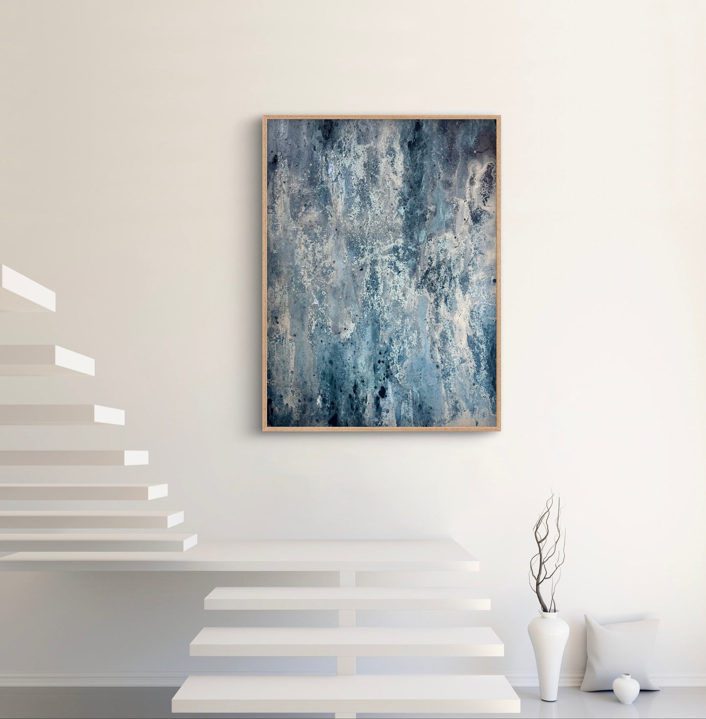 “We Are Water" - Original Abstract Painting by Kristy Kurjan