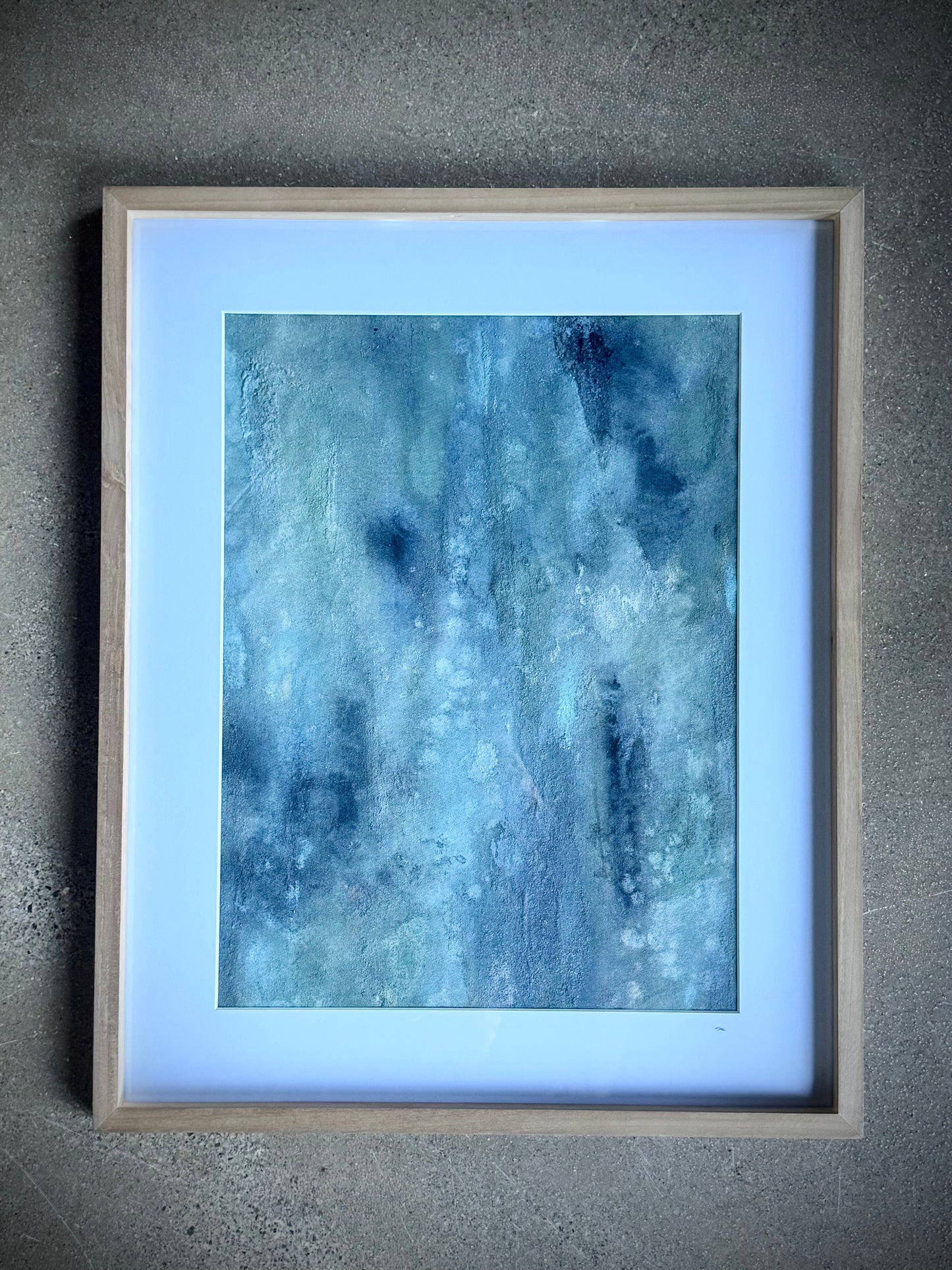 “Tranquil Current ”- Original framed artwork by Kristy Kurjan
