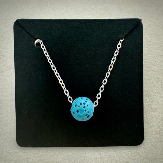 Aromatherapy Diffusion Lava Stone Necklace: Single Bead