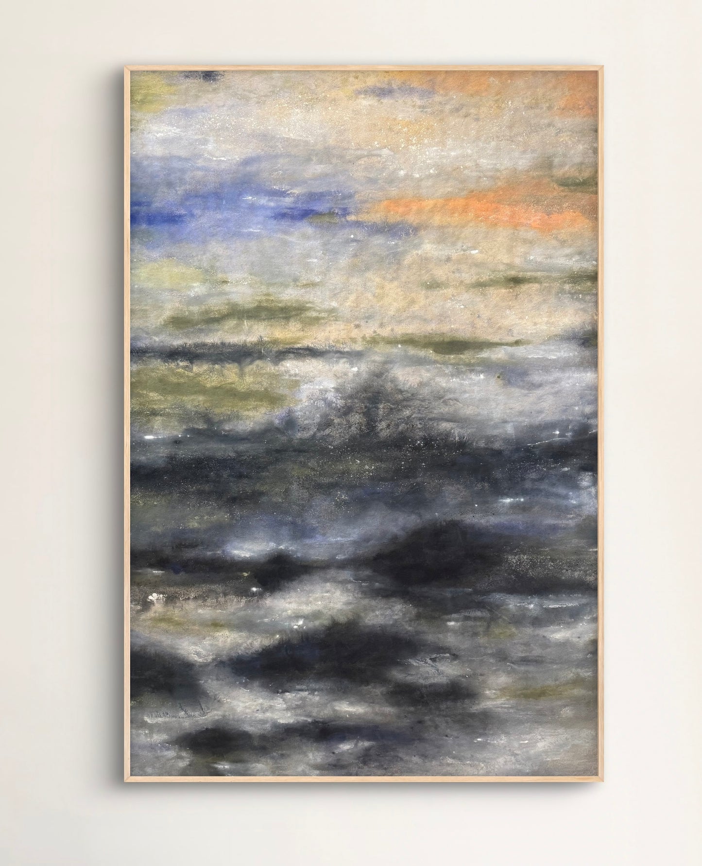 “Sky Lines" - Original Abstract Painting by Kristy Kurjan