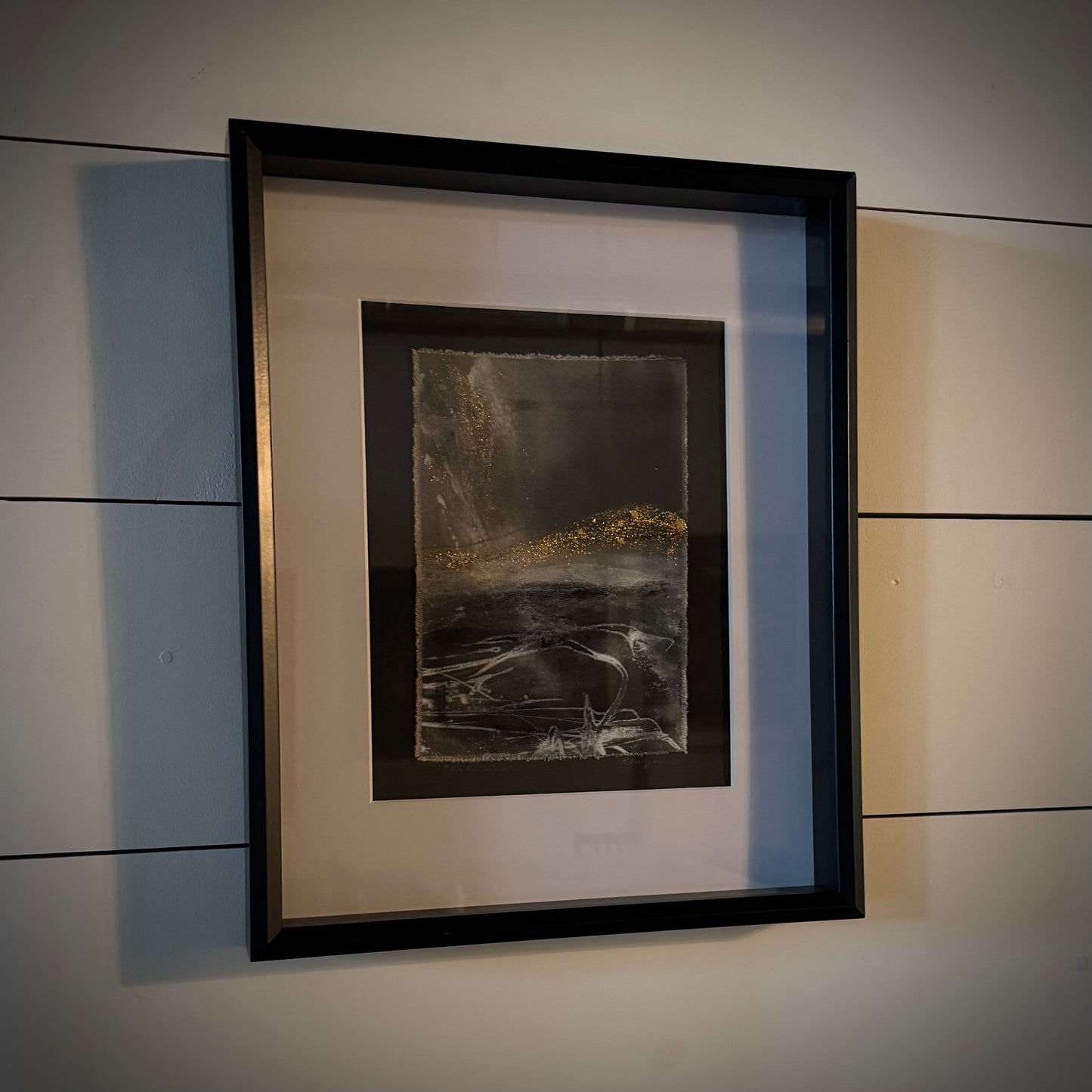 “On The Shore”- Original framed artwork by Kristy Kurjan