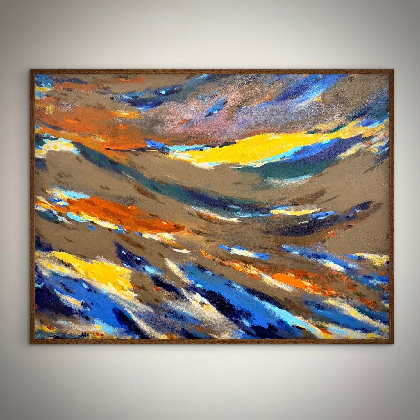 “Park West" - Original Abstract Painting by Kristy Kurjan