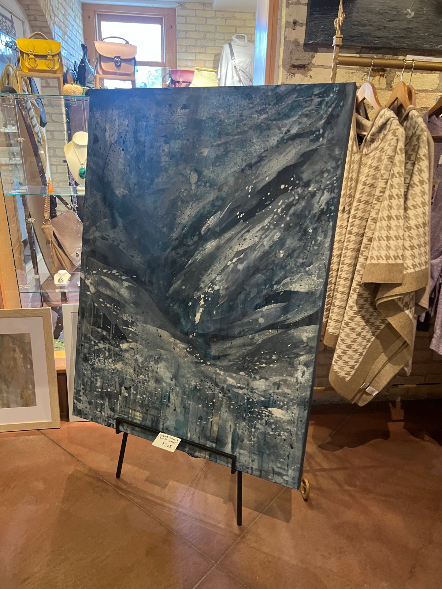 “Banff Winter”: Original Abstract by Kristy Kurjan