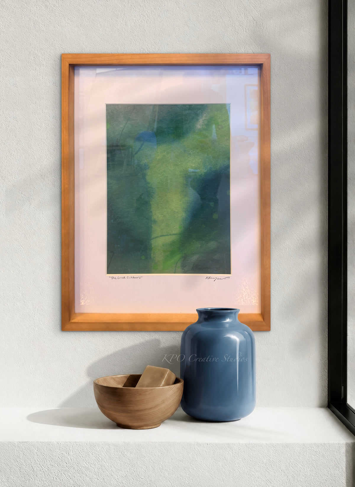 “The Great Outdoors”- Original framed artwork by Kristy Kurjan