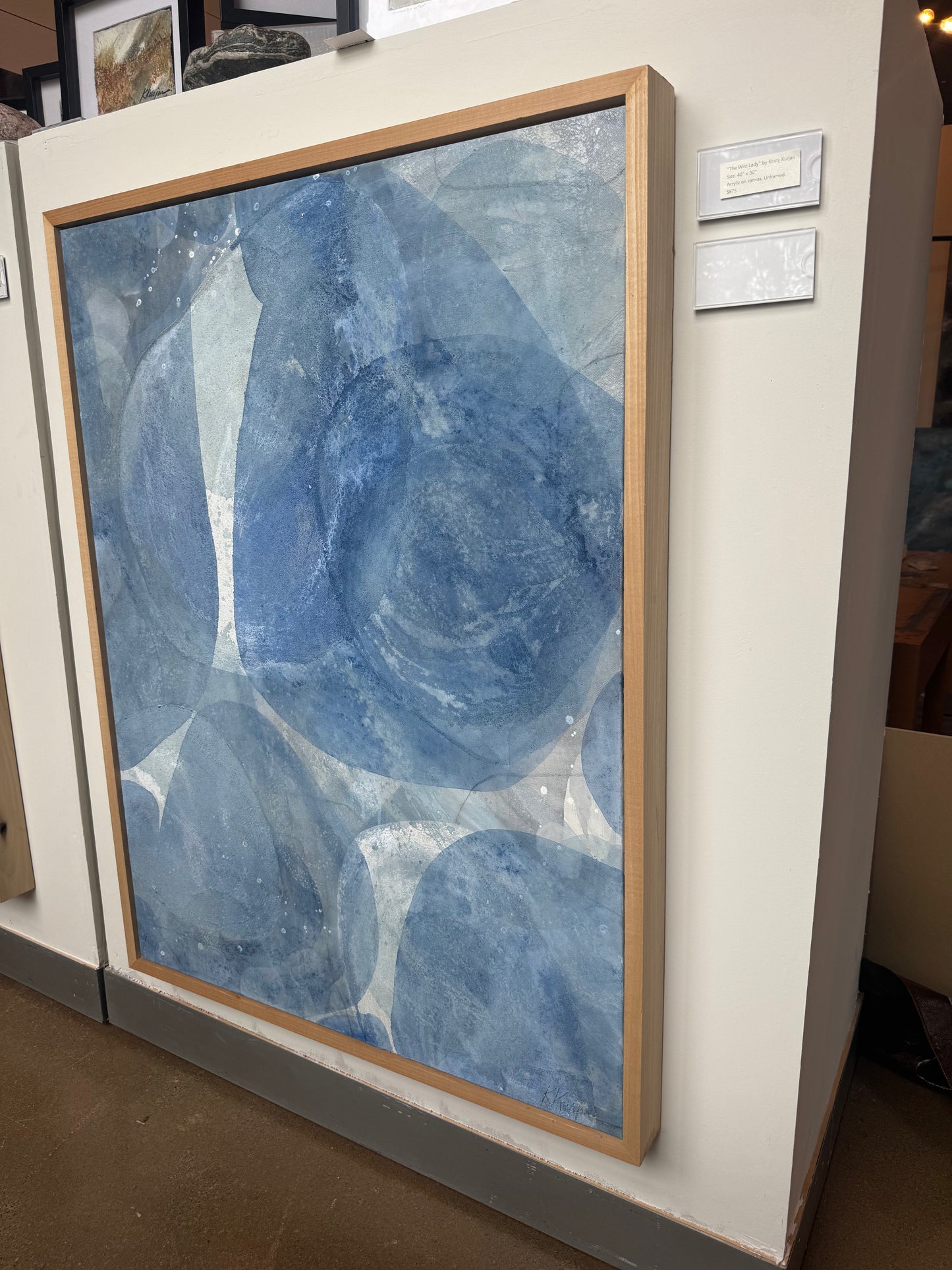 “Layers of Beauty" - Original Abstract Painting by Kristy Kurjan
