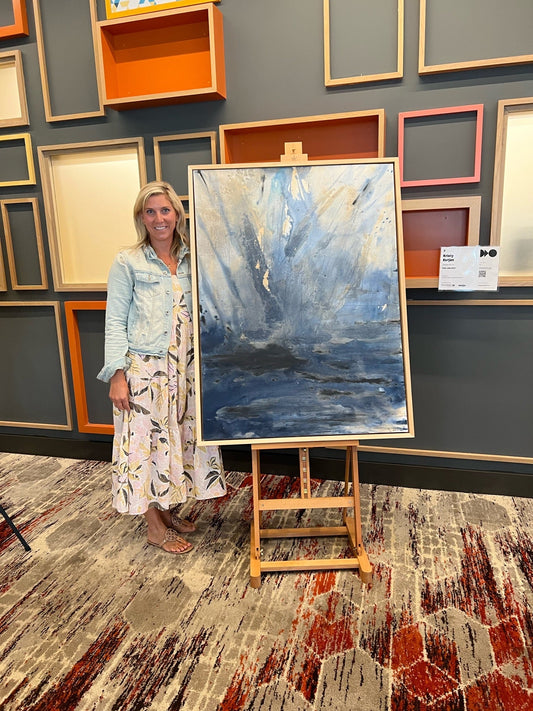 Portfolio: Artwork inspired by the color blue by Traverse City artist, Kristy Kurjan