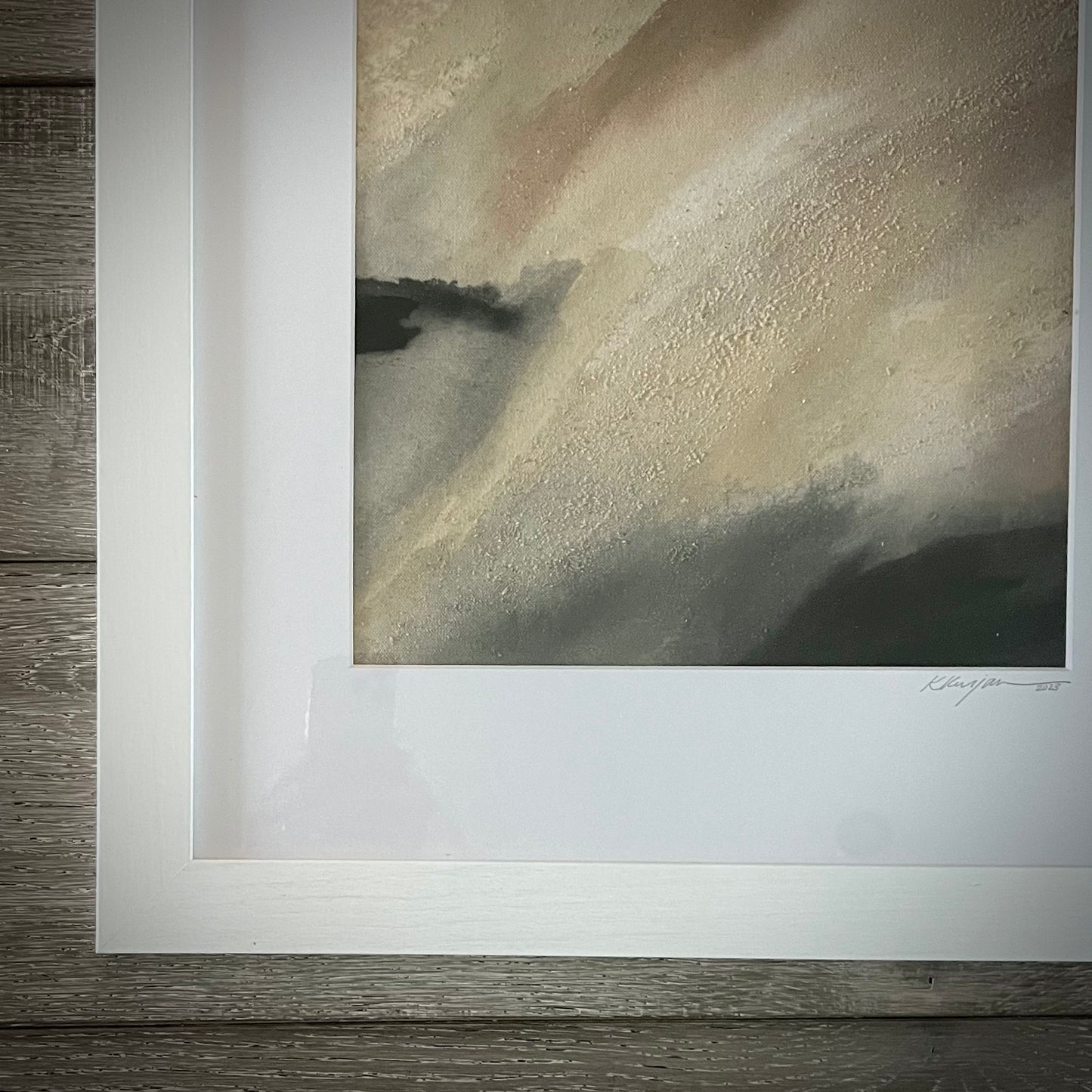 "Crystal Walk": Original abstract mixed media painting on canvas by Kristy Kurjan