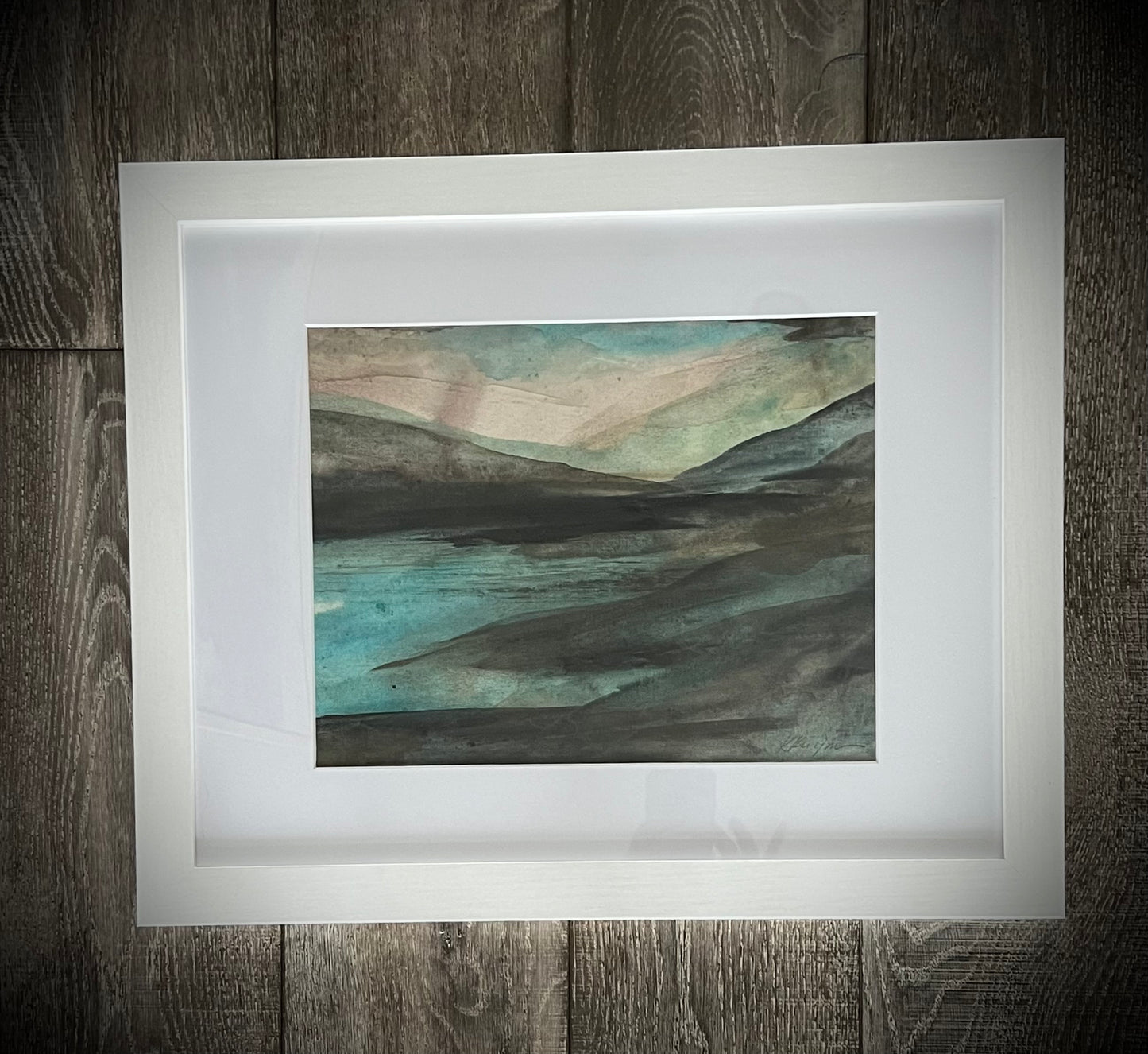 “Day Dreams" : Original framed acrylic on canvas by Kristy Kurjan