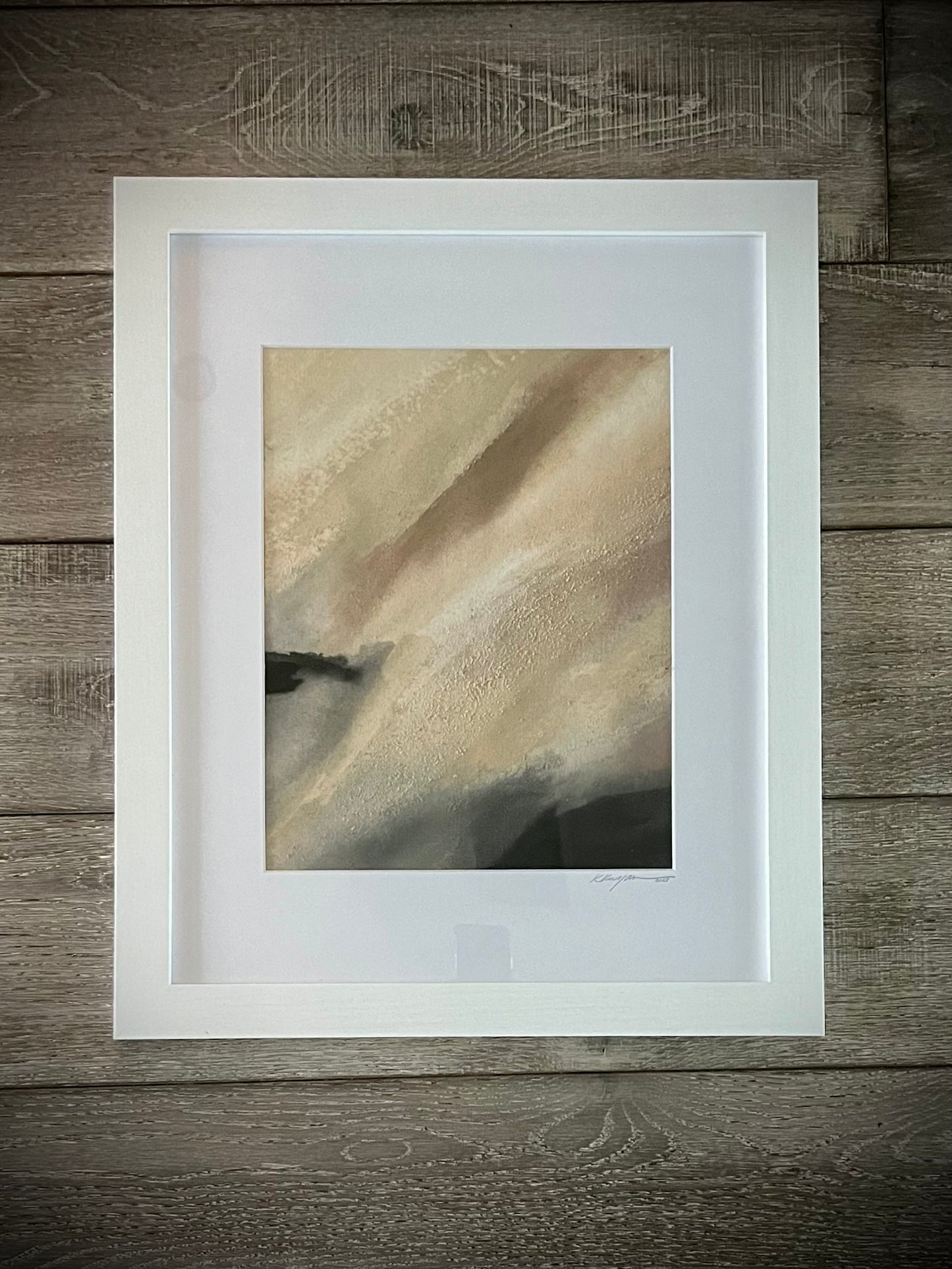 "Crystal Walk": Original abstract mixed media painting on canvas by Kristy Kurjan