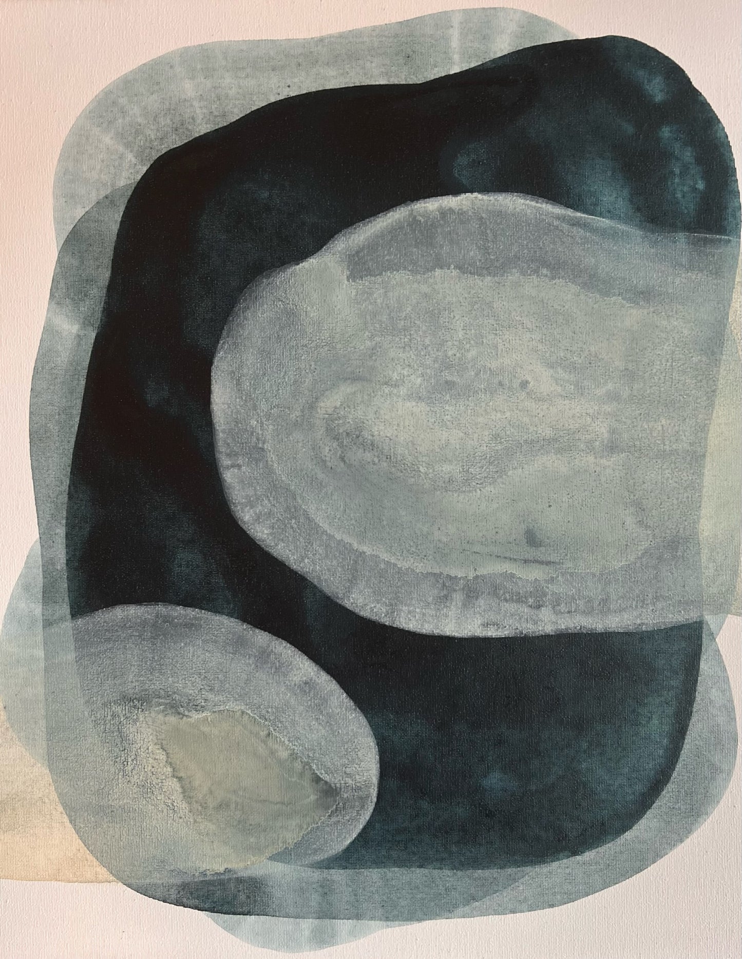 "Forest Clouds": Three Original Framed Abstracts by Traverse City Artist, Kristy Kurjan