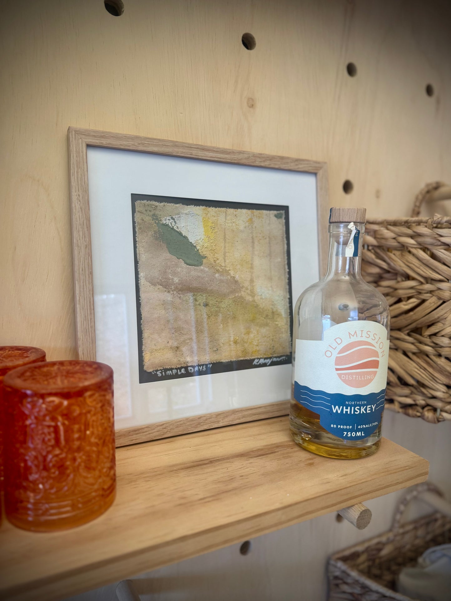 "Simple Days": Original framed artwork by Kristy Kurjan