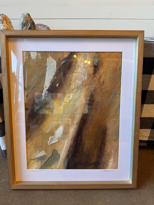 “Walking West”- Original framed artwork by Kristy Kurjan