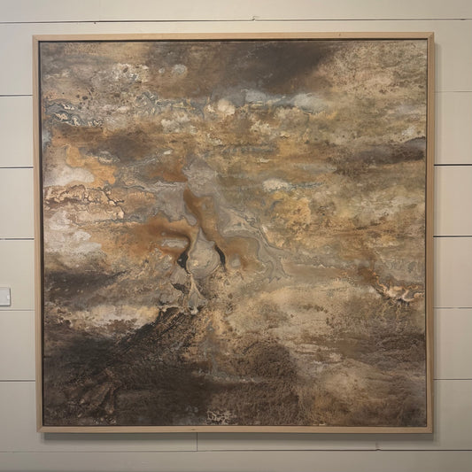 “Echos of the Earth " - Original Abstract Painting by By Kristy Kurjan