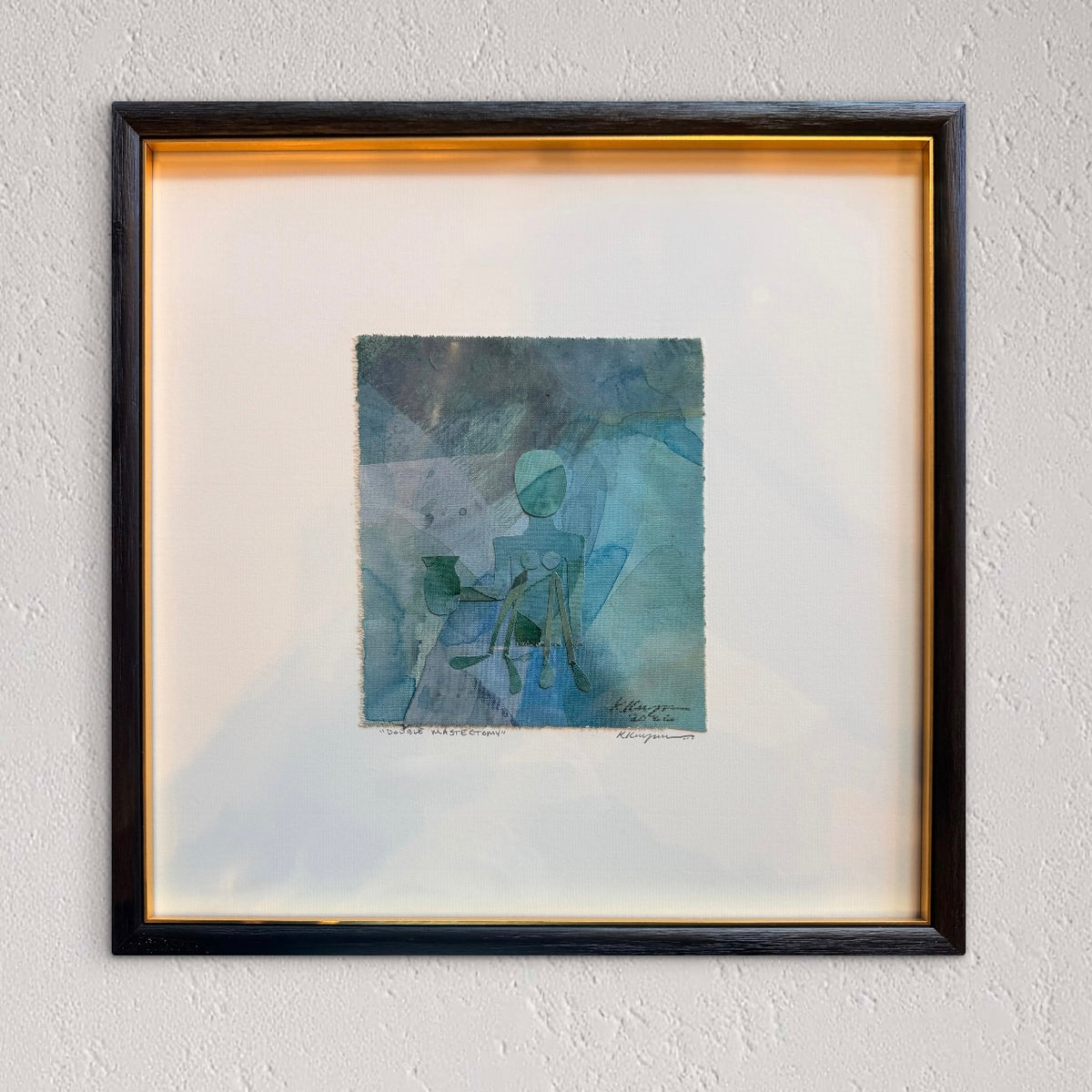 “Double Mastectomy”- Original framed artwork by Kristy Kurjan