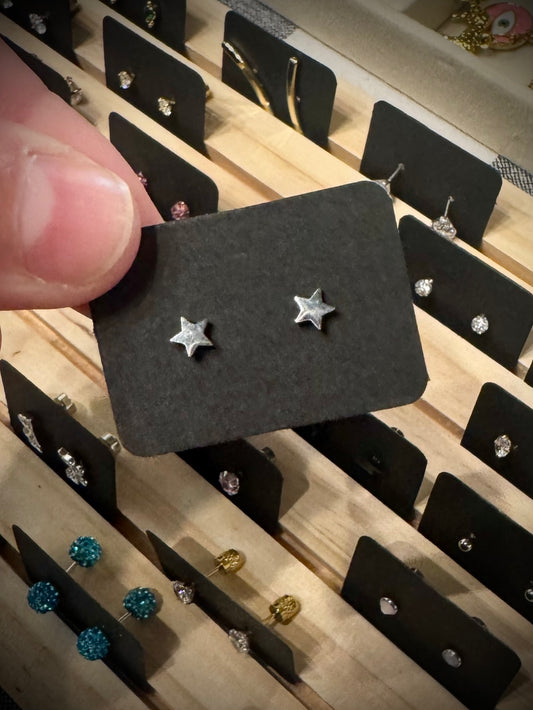 Screw Back Stainless Steel Earrings