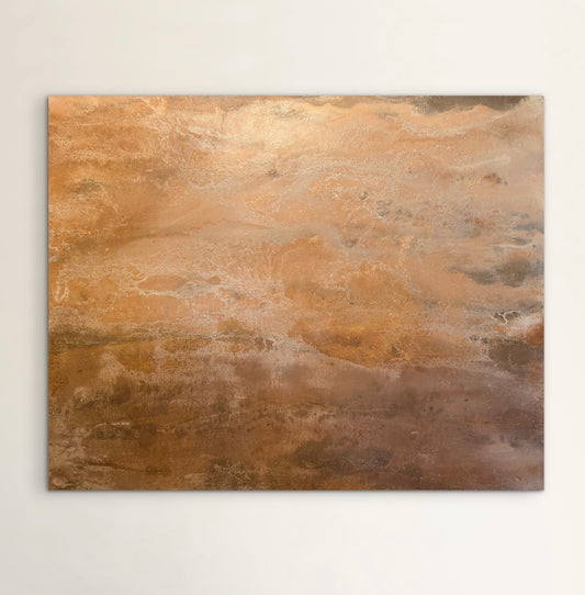 “Dunes Horizon" - Original Abstract Painting with optional Custom Frame by By Kristy Kurjan