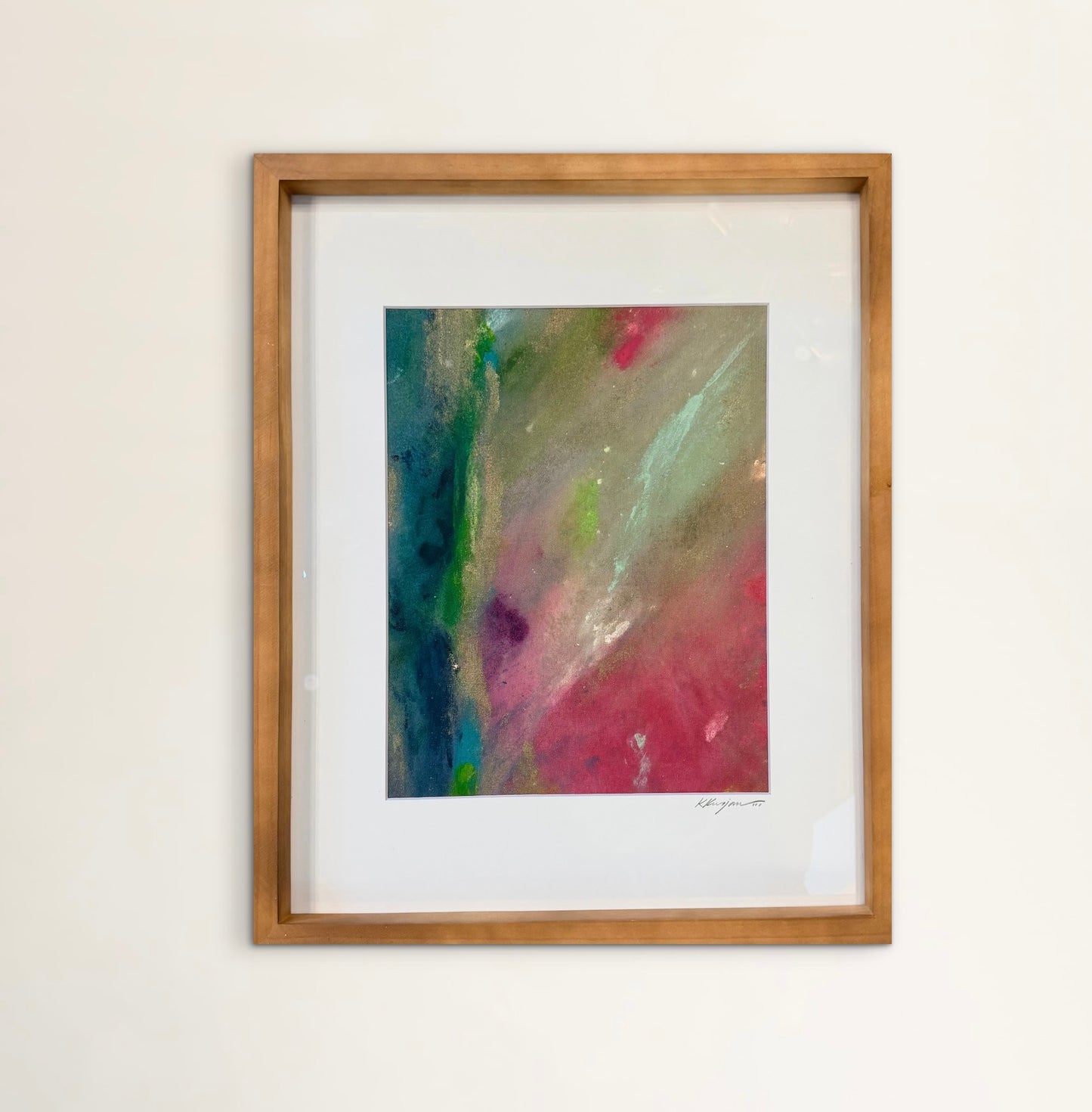 “Colors of Love”- Original framed artwork by Kristy Kurjan