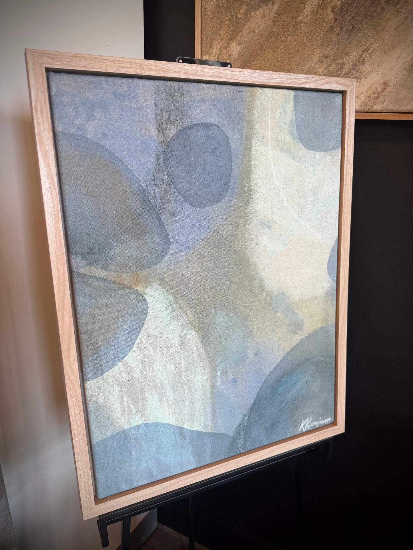“Looking Deep”- Original framed artwork by Kristy Kurjan