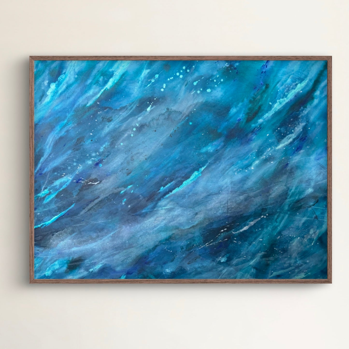 “Navigating Waves" - Original Abstract Painting by Kristy Kurjan