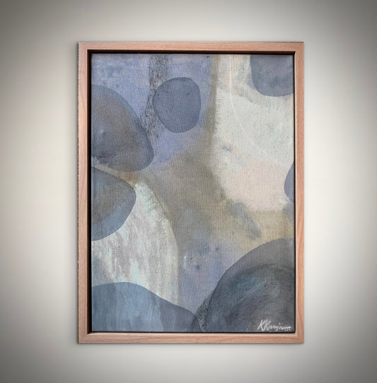 “Looking Deep”- Original framed artwork by Kristy Kurjan