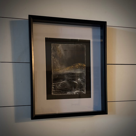 “On The Shore”- Original framed artwork by Kristy Kurjan