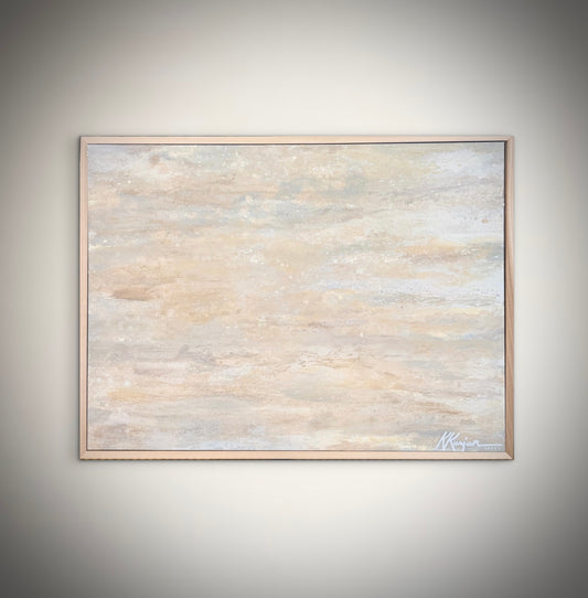 “Linen Shore" - Original Painting by Kristy Kurjan