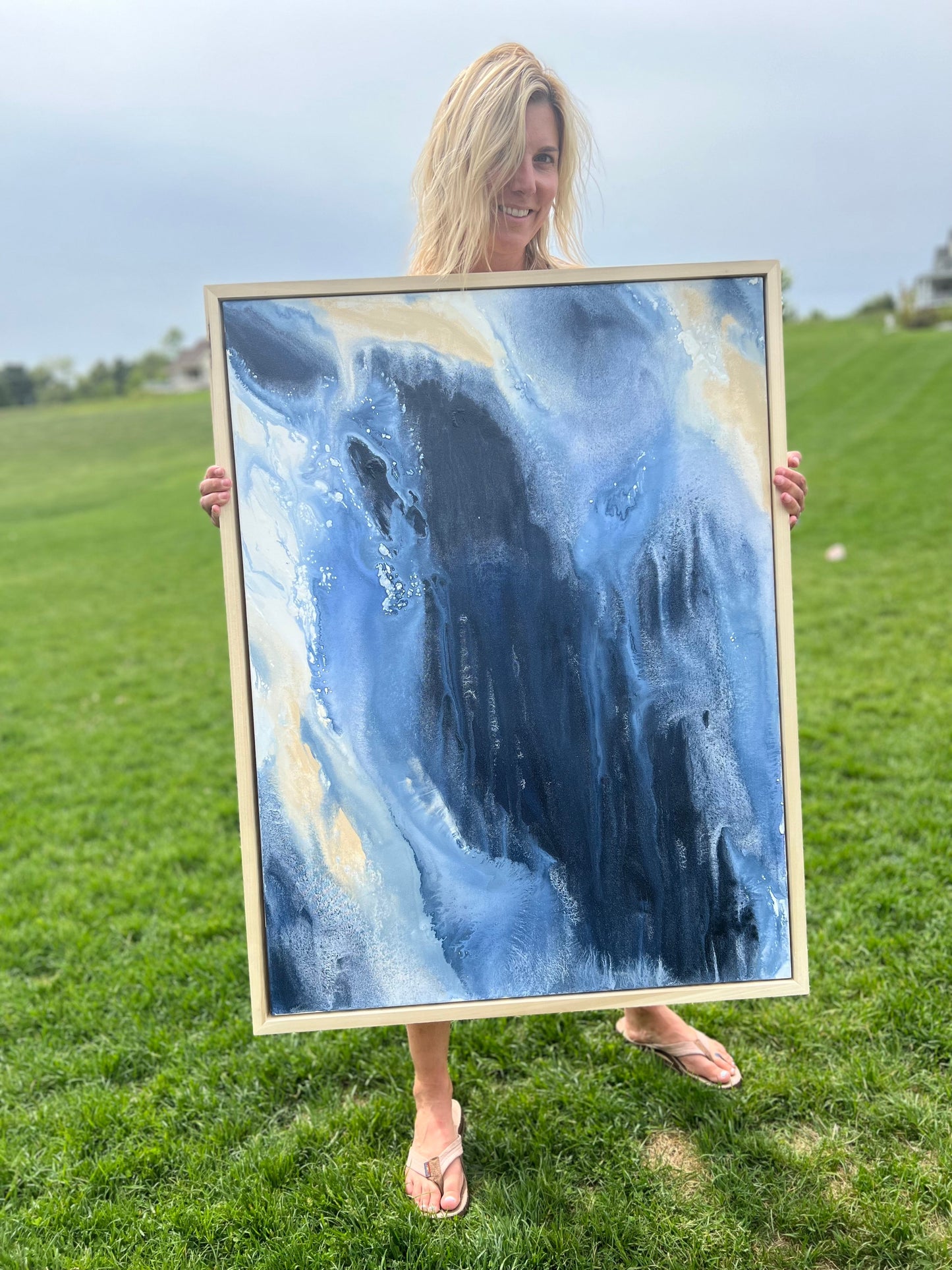 Portfolio: Artwork inspired by the color blue by Kristy Kurjan