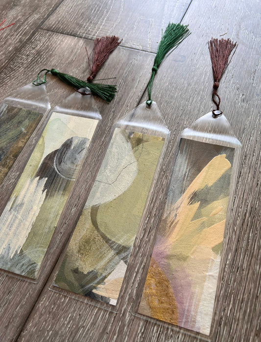 Original Hand Painted Artist Bookmark by Traverse City Abstract Artist, Kristy Kurjan