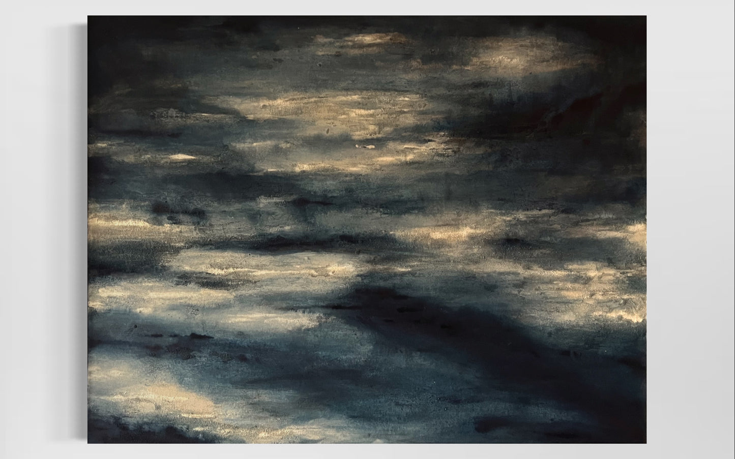 “Water & Sky” -original abstract artwork by Kristy Kurjan